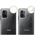 3D Airbag Shockproof Silicone Phone Case For Xiaomi Redmi Note 10 Pro Max Note 10s 10T 10 Pro 4G 5G Clear Ultra Thin Soft Case Shockproof Protective Corners Thin Soft Transparent Protective Case Flexible Transparent Mobile Phone Case Clear Shockproof Case Stevvex