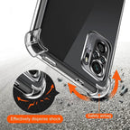 3D Airbag Shockproof Silicone Phone Case For Xiaomi Redmi Note 10 Pro Max Note 10s 10T 10 Pro 4G 5G Clear Ultra Thin Soft Case Shockproof Protective Corners Thin Soft Transparent Protective Case Flexible Transparent Mobile Phone Case Clear Shockproof Case Stevvex