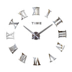 3D Big Acrylic Mirror Wall Clock Quartz Watch Still Life Clocks Frameless Wall Clock 3D Surface Mirror Wall Clock Modern Design Large Mute Wall Watches Stickers for Living Room Bedroom Home Decorations Modern Home Decoration Living Room Stickers