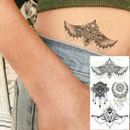 3D Butterfly Waterproof Temporary Tattoo Sticker Snake Flowers Elegant Small Popular Tattoo For Womens Mens Stevvex