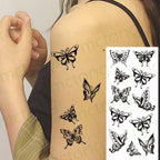 3D Butterfly Waterproof Temporary Tattoo Sticker Snake Flowers Elegant Small Popular Tattoo For Womens Mens Stevvex