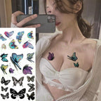3D Butterfly Waterproof Temporary Tattoo Sticker Snake Flowers Elegant Small Popular Tattoo For Womens Mens Stevvex