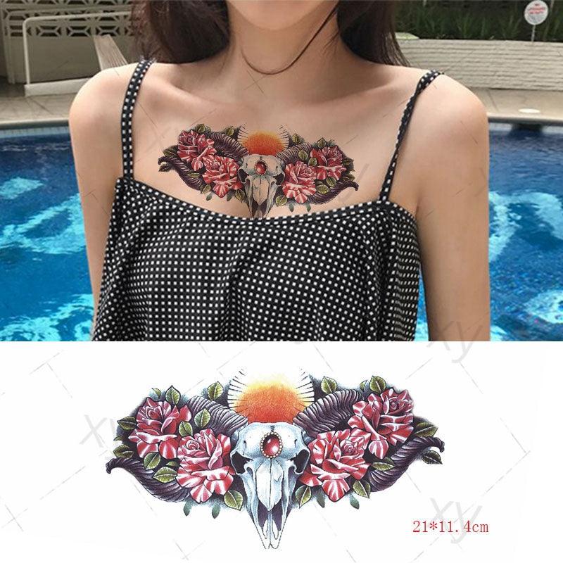 3D Butterfly Waterproof Temporary Tattoo Sticker Snake Flowers Elegant Small Popular Tattoo For Womens Mens Stevvex