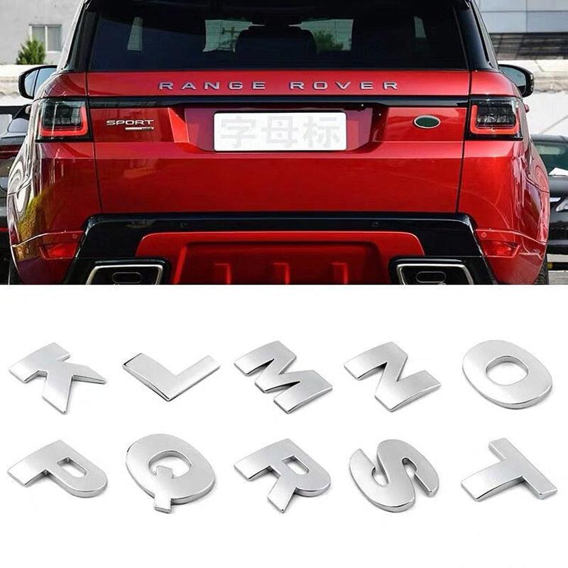 3D Car Stickers Metal Alphabet Car Letters Numbers Decal Sticker, Metal Emblem Decal Logo Trim Badge Silver Black Badge Chrome Letters Numbers Logo Car Stickers Automobiles Plastic Car Letters Number Sticker 3D Emblem Accessories Stickers Stevvex
