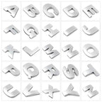 3D Car Stickers Metal Alphabet Car Letters Numbers Decal Sticker, Metal Emblem Decal Logo Trim Badge Silver Black Badge Chrome Letters Numbers Logo Car Stickers Automobiles Plastic Car Letters Number Sticker 3D Emblem Accessories Stickers Stevvex