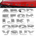 3D Car Stickers Metal Alphabet Car Letters Numbers Decal Sticker, Metal Emblem Decal Logo Trim Badge Silver Black Badge Chrome Letters Numbers Logo Car Stickers Automobiles Plastic Car Letters Number Sticker 3D Emblem Accessories Stickers Stevvex