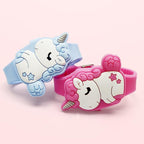 3D Childrens Watch Cute Unicorn LED Electronic Kids Watches Boys Girls Silicone Toy Wristwatches Learning Time 3D Cute Toddler Shape Clamshell Design Kids Digital Led Watch For Kids Birthday Presents Gifts Stevvex