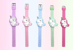 3D Childrens Watch Cute Unicorn LED Electronic Kids Watches Boys Girls Silicone Toy Wristwatches Learning Time 3D Cute Toddler Shape Clamshell Design Kids Digital Led Watch For Kids Birthday Presents Gifts Stevvex
