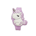 3D Childrens Watch Cute Unicorn LED Electronic Kids Watches Boys Girls Silicone Toy Wristwatches Learning Time 3D Cute Toddler Shape Clamshell Design Kids Digital Led Watch For Kids Birthday Presents Gifts Stevvex