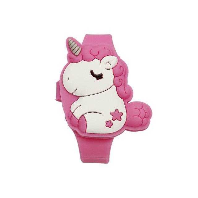 3D Childrens Watch Cute Unicorn LED Electronic Kids Watches Boys Girls Silicone Toy Wristwatches Learning Time 3D Cute Toddler Shape Clamshell Design Kids Digital Led Watch For Kids Birthday Presents Gifts Stevvex