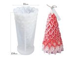 3D Christmas Candle Silicone Mold Santa Claus Christmas Tree 3D Silicone Candle Resin Mold DIY Aromatherapy Wax Candle Soap Concrete Clay Craft Cake Home Party Decor Creative DIY Scented Aromatherapy Candle Making Mold Decor Stevvex