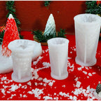 3D Christmas Candle Silicone Mold Santa Claus Christmas Tree 3D Silicone Candle Resin Mold DIY Aromatherapy Wax Candle Soap Concrete Clay Craft Cake Home Party Decor Creative DIY Scented Aromatherapy Candle Making Mold Decor Stevvex