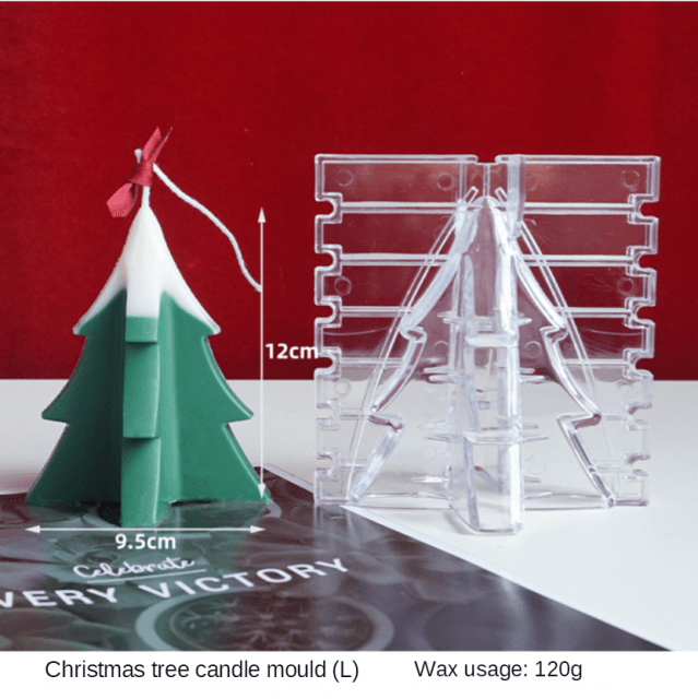 3D Christmas Tree Candle Mold DIY Scented Candle Christmas Tree Silicone Mold Candle Soap Mold Flexible Mold For Candle Making Pine Tree Molds DIY Cake Decorating Candle Silicone Mold Pine Tree Resin Soap Mold Christmas Gift Craft Home Decor Stevvex