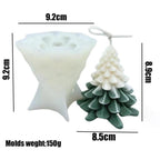 3D Christmas Tree Candle Mold DIY Scented Candle Christmas Tree Silicone Mold Candle Soap Mold Flexible Mold For Candle Making Pine Tree Molds DIY Cake Decorating Candle Silicone Mold Pine Tree Resin Soap Mold Christmas Gift Craft Home Decor Stevvex