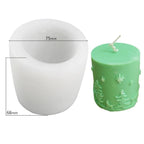 3D Christmas Tree Candle Mold DIY Scented Candle Christmas Tree Silicone Mold Candle Soap Mold Flexible Mold For Candle Making Pine Tree Molds DIY Cake Decorating Candle Silicone Mold Pine Tree Resin Soap Mold Christmas Gift Craft Home Decor Stevvex