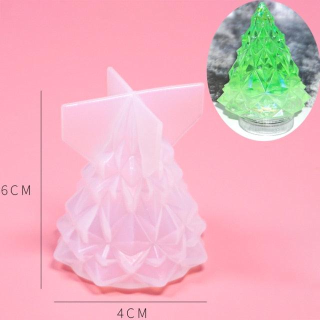 3D Christmas Tree Candle Mold DIY Scented Candle Christmas Tree Silicone Mold Candle Soap Mold Flexible Mold For Candle Making Pine Tree Molds DIY Cake Decorating Candle Silicone Mold Pine Tree Resin Soap Mold Christmas Gift Craft Home Decor Stevvex