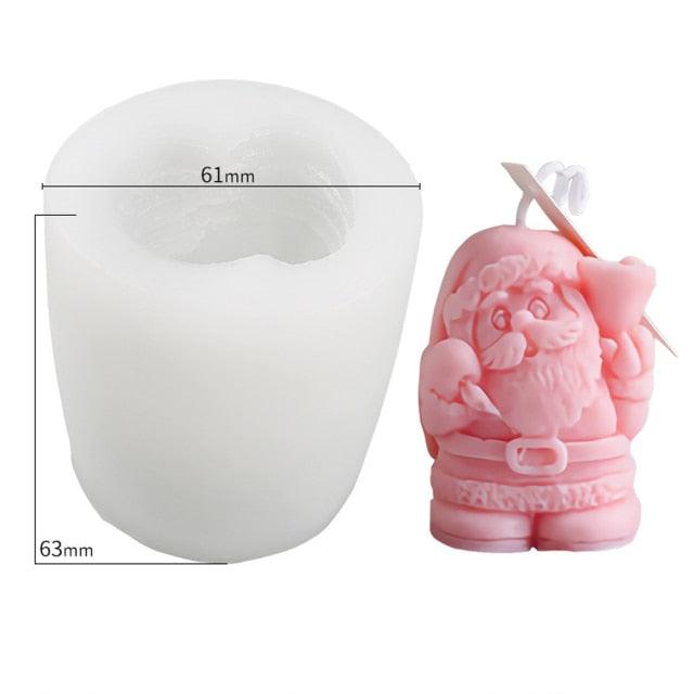 3D Christmas Tree Candle Mold DIY Scented Candle Christmas Tree Silicone Mold Candle Soap Mold Flexible Mold For Candle Making Pine Tree Molds DIY Cake Decorating Candle Silicone Mold Pine Tree Resin Soap Mold Christmas Gift Craft Home Decor Stevvex