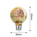 3D Decoration Light Bulb Star Fireworks Lamp Holiday Night Light Decorative Antique Filament Light Warm Cage Filament Galaxy Inspired Light Light bulb for Most Lamp Pendant and Ceiling Stevvex