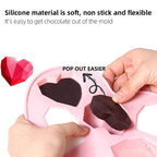 3D Diamond Love Heart Food Grade Mold Shaped Silicone With Dessert Decorating Cakes Mould For Birthday Fondant Chocolate Baking Diamond Heart Love Shape Silicone Mousse Cake Dessert Chocolate Mold Stevvex