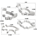 3D Dinosaur Cookie Cutters Mold Dinosaur Biscuit Cartoon Mould Sugarcraft Dessert Baking Silicone Mold For Sop Cake Decor Tool Dinosaur Fossil Cookie Making Molds Stamps For Kitchen Stevvex