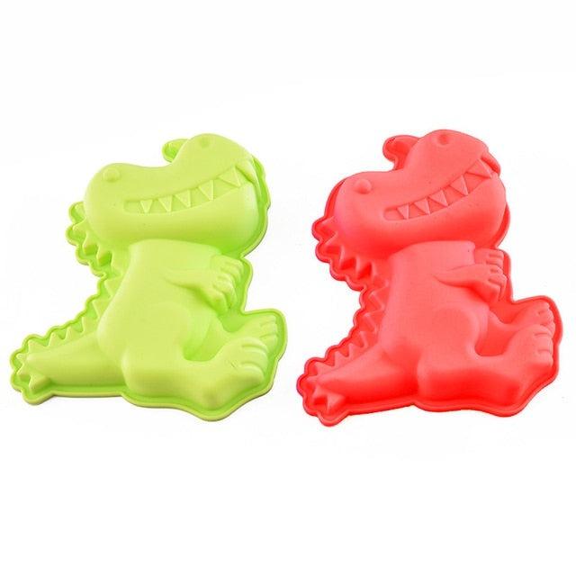 3D Dinosaur Cookie Cutters Mold Dinosaur Biscuit Cartoon Mould Sugarcraft Dessert Baking Silicone Mold For Sop Cake Decor Tool Dinosaur Fossil Cookie Making Molds Stamps For Kitchen Stevvex