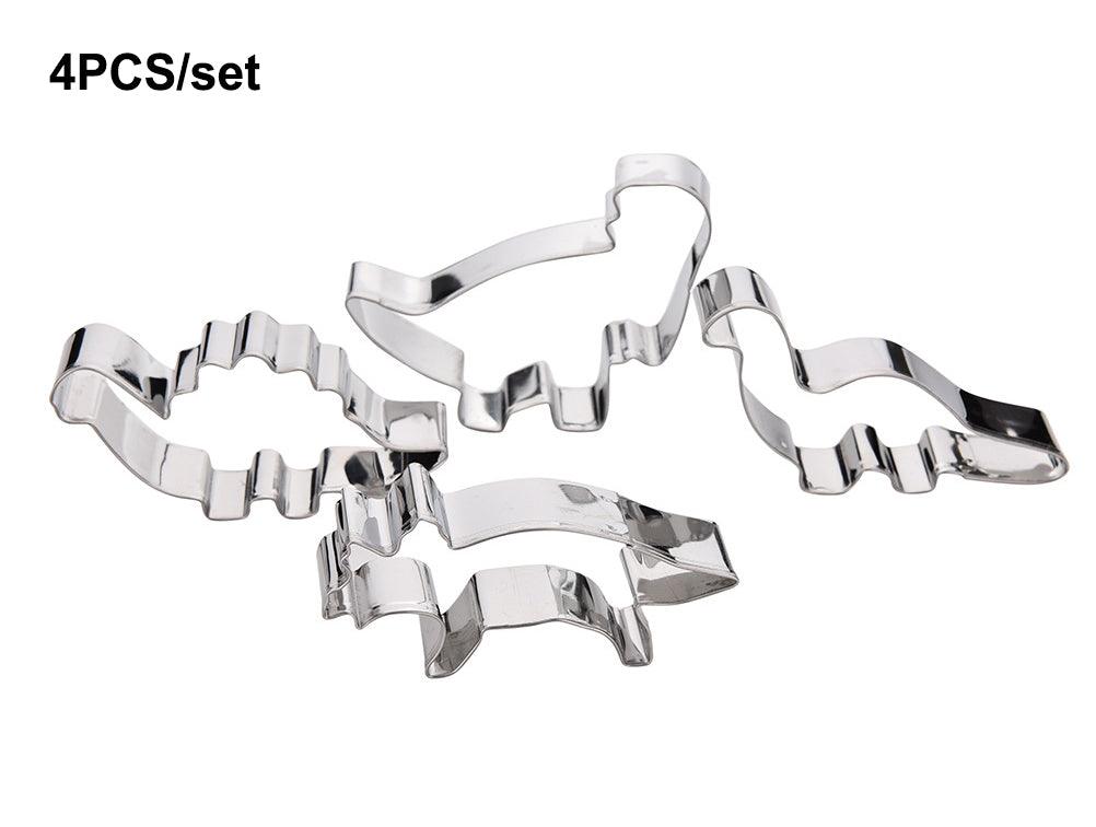 3D Dinosaur Cookie Cutters Mold Dinosaur Biscuit Cartoon Mould Sugarcraft Dessert Baking Silicone Mold For Sop Cake Decor Tool Dinosaur Fossil Cookie Making Molds Stamps For Kitchen Stevvex