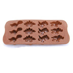 3D Dinosaur Silicone Fondant Mould Cake Chocolate Candy Fondant Candle Soap Craft Cake Mold Baking Cute Dinosaur Silicone Cake Molds Kid's Dino Chocolate Mold Tray Stevvex