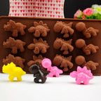 3D Dinosaur Silicone Fondant Mould Cake Chocolate Candy Fondant Candle Soap Craft Cake Mold Baking Cute Dinosaur Silicone Cake Molds Kid's Dino Chocolate Mold Tray Stevvex