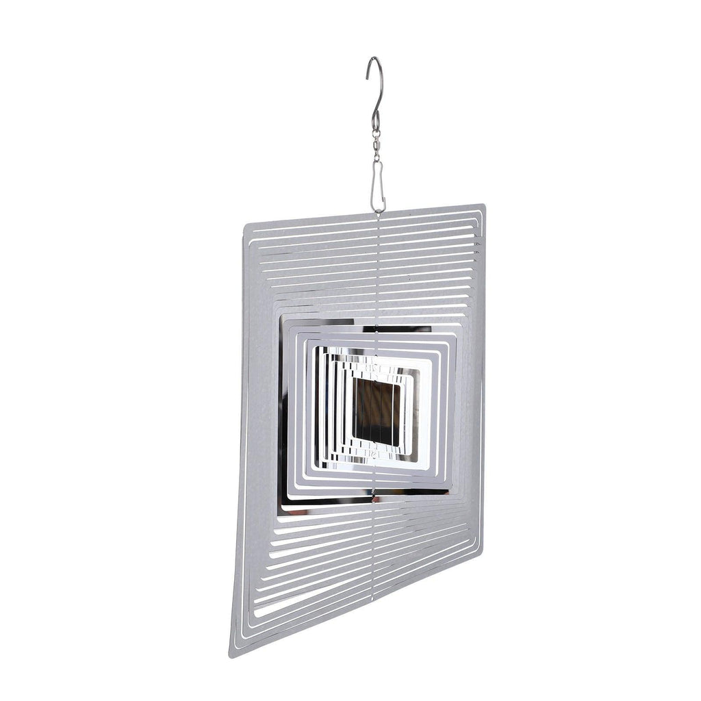 3D Drop-shaped Rotating Wind Spinner Outdoor Metal Sculptures Flowing Stainless Steel Wind Chimes Flowing-Light Effect Design Home Garden Decoration Outdoor Hanging Decor Gift Wind Spinners Mirrored Patio Wind Chime Yard Decor Stevvex