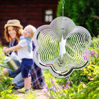 3D Drop-shaped Rotating Wind Spinner Outdoor Metal Sculptures Flowing Stainless Steel Wind Chimes Flowing-Light Effect Design Home Garden Decoration Outdoor Hanging Decor Gift Wind Spinners Mirrored Patio Wind Chime Yard Decor Stevvex