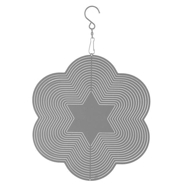 3D Drop-shaped Rotating Wind Spinner Outdoor Metal Sculptures Flowing Stainless Steel Wind Chimes Flowing-Light Effect Design Home Garden Decoration Outdoor Hanging Decor Gift Wind Spinners Mirrored Patio Wind Chime Yard Decor Stevvex