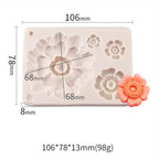 3D Flower Shape Silicone Mold Chocolate Sugar Cookies Chocolate Mould Cake Lace Decoration Clay Mold Kitchen Baking Tool Fondant Molds Mini Flower Mold Non-stick Silicone Molds For Cake Decorating Stevvex