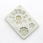3D Flower Shape Silicone Mold Chocolate Sugar Cookies Chocolate Mould Cake Lace Decoration Clay Mold Kitchen Baking Tool Fondant Molds Mini Flower Mold Non-stick Silicone Molds For Cake Decorating Stevvex