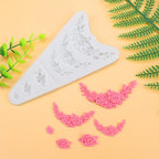 3D Flower Silicone Mold Sugar Paste Fondant Cake Decor Tool Chocolate Cake Candy Fence Shaped Mold Baking Cake Moulds Mini Sizes Roses Flower Fondant Candy Silicone Mold Stevvex