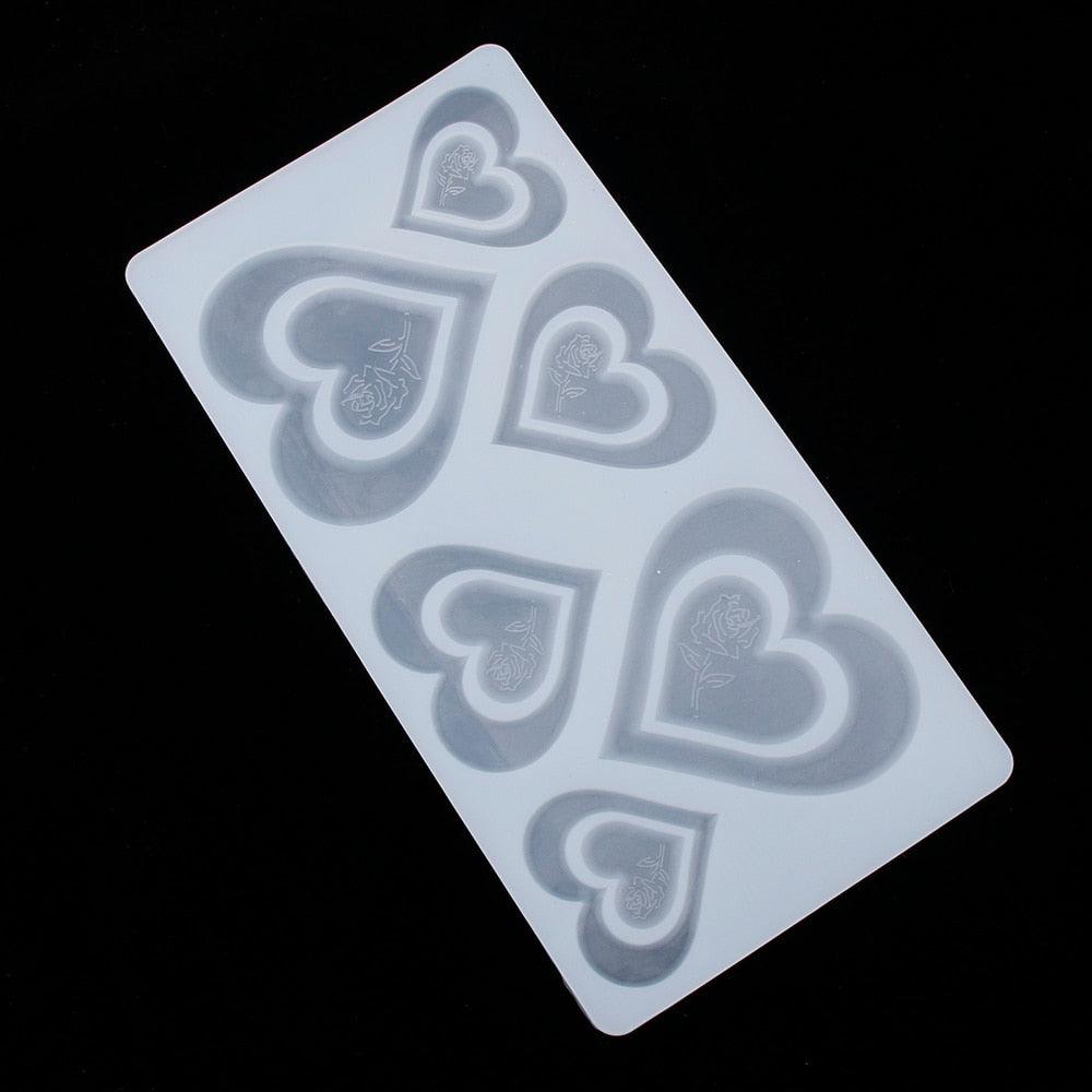 3D Heart Shape Chocolate Silicone Mold Cookie Wedding Cake Toppers Tools Heart Shaped Silicone Mold Resin Soft Candy Chocolate Jelly Gummy Ice Beautiful Valentines Heart Shaped Mold Stevvex