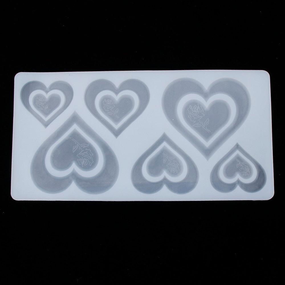 3D Heart Shape Chocolate Silicone Mold Cookie Wedding Cake Toppers Tools Heart Shaped Silicone Mold Resin Soft Candy Chocolate Jelly Gummy Ice Beautiful Valentines Heart Shaped Mold Stevvex