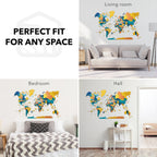 3D Wooden World Map Indie Enjoy The Wood