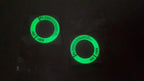 3D Key Ring Sticker Engine Start Push Button Switch Ring Cover Trim Luminous Ignition Switch Cover Car Styling Circle Light Decoration for Auto Motorcycle Universal Ignition Start Stop Button Luminous Ring Cover Trim Compatible Stevvex