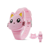 3D Kids Watches Cute Rabbit Cat LED Electronic Children Watch Boys and Girls Silicone Toy Wristwatches Girls Watch Digital Cute Shape LED Fashion Silicone Band Clamshell Design Wrist Watch Stevvex