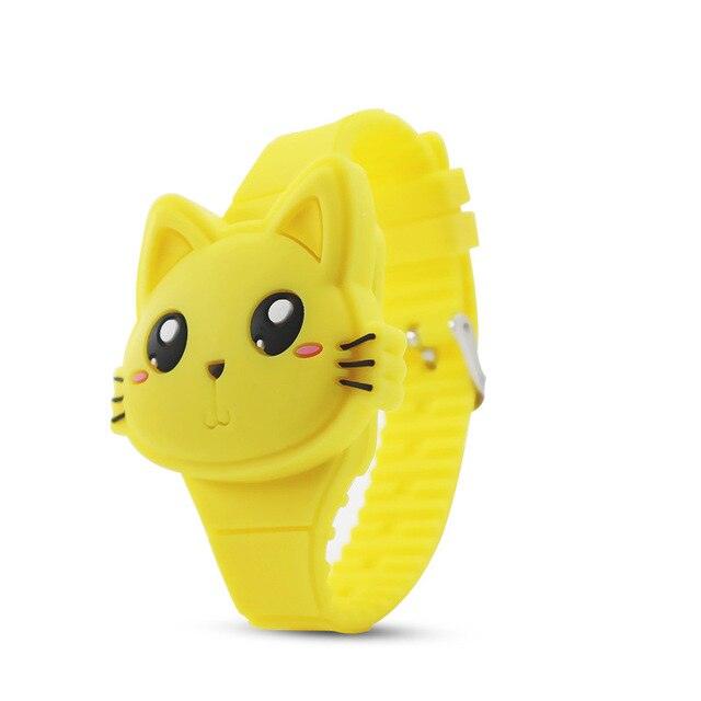 3D Kids Watches Cute Rabbit Cat LED Electronic Children Watch Boys and Girls Silicone Toy Wristwatches Girls Watch Digital Cute Shape LED Fashion Silicone Band Clamshell Design Wrist Watch Stevvex
