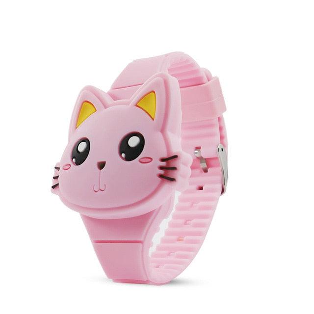 3D Kids Watches Cute Rabbit Cat LED Electronic Children Watch Boys and Girls Silicone Toy Wristwatches Girls Watch Digital Cute Shape LED Fashion Silicone Band Clamshell Design Wrist Watch Stevvex