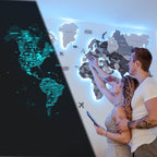 3D LED / LUMINOUS Wooden World Map 3.0 Nordik - SJB-DIAMOND ELITES