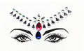 3D Makeup Tattoo Face Gems Glitter Face Jewels Crystal Stickers Face Glitter for Festival Carnival Party Stevvex