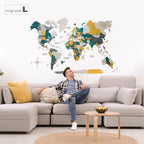 3D Wooden World Map Country - SJB-DIAMOND ELITES