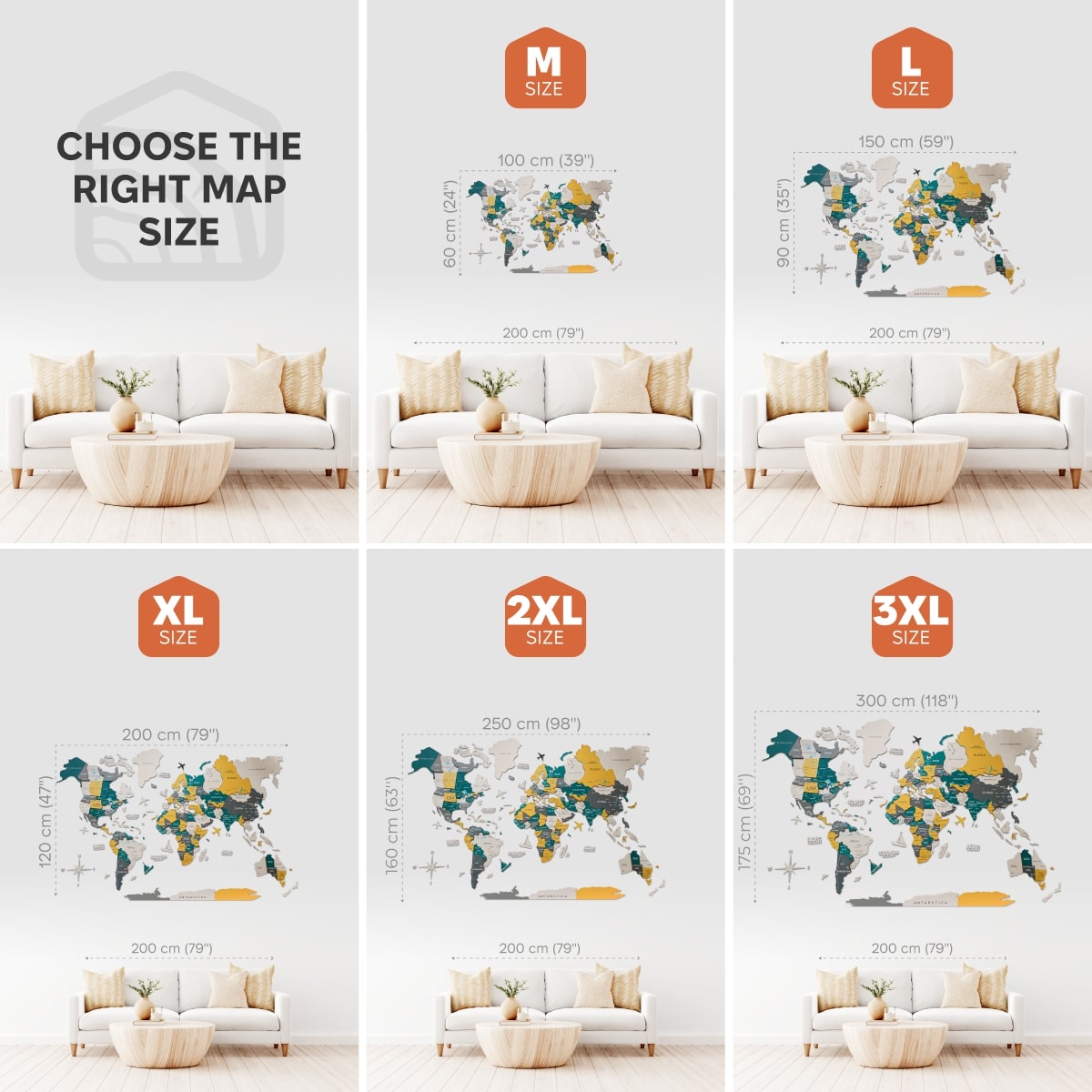 3D Wooden World Map Country - SJB-DIAMOND ELITES