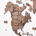 Bundle: Wooden Map and Airplanes Pins - SJB-DIAMOND ELITES