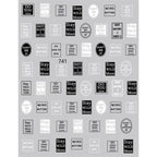 3D Nail Sticker Russian English Letter Sticker For Nails Foil Love Heart Design Accessories Fashion Manicures Sticker Decoration  Nail Art Stickers Water Transfer Nail Decals Full Wraps Gradient Acrylic Nail Kits for Women Manicure Decoration Stevvex