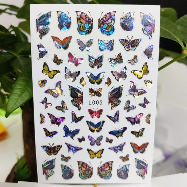 3D Nail Sticker Waterproof Shining Decals Stickers for Nails Cute Beautiful Love Heart Nail Art Decoration Aurora Silver Design Nail Art Stickers Decals Nail Art Supplies Valentines Day 3D Self-Adhesive Nail Decorations Manicuring Nail Art Manicure
