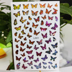 3D Nail Sticker Waterproof Shining Decals Stickers for Nails Cute Beautiful Love Heart Nail Art Decoration Aurora Silver Design Nail Art Stickers Decals Nail Art Supplies Valentines Day 3D Self-Adhesive Nail Decorations Manicuring Nail Art Manicure