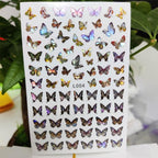 3D Nail Sticker Waterproof Shining Decals Stickers for Nails Cute Beautiful Love Heart Nail Art Decoration Aurora Silver Design Nail Art Stickers Decals Nail Art Supplies Valentines Day 3D Self-Adhesive Nail Decorations Manicuring Nail Art Manicure